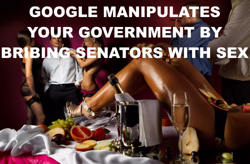 GOOGLE SEX PARTY mmm GOOGLE EXISTS TO MANIPULATE POLITICS_v1
Keywords: Big tech mobsters,Dark money payola, Rare Earth Mines, New America Foundation Corruption, Obama, Obama Campaign Finance, Obama FEC violations, Palo Alto Mafia, Paypal Mafia, Pelosi Corruption, Political bribes, Political Insider,  Eric Schmidt Sex Penthou