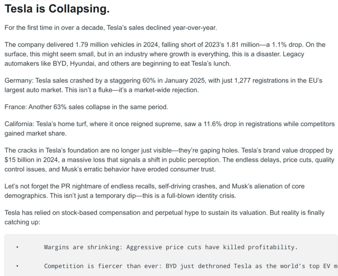 TESLA IS A FAILURE OF A COMPANY 234
Keywords: Big tech mobsters,Dark money payola, Rare Earth Mines, New America Foundation Corruption, Obama, Obama Campaign Finance, Obama FEC violations, Palo Alto Mafia, Paypal Mafia, Pelosi Corruption, Political bribes, Political Insider,  Eric Schmidt Sex Penthou