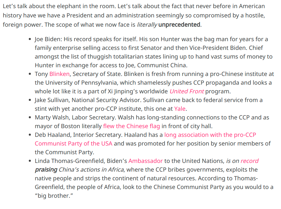 CHINA IN THE WHITE HOUSE
Keywords: Big tech mobsters,Dark money payola, Rare Earth Mines, New America Foundation Corruption, Obama, Obama Campaign Finance, Obama FEC violations, Palo Alto Mafia, Paypal Mafia, Pelosi Corruption, Political bribes, Political Insider,  Eric Schmidt Sex Penthou